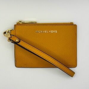 Michael Kors Leather Coin Purse | Marigold